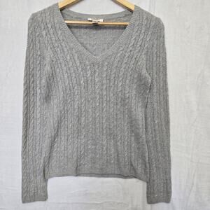 Talbots Womens Vintage 90s Y2K Quiet Luxury Cable Wool Angora Cashmere Sweater S